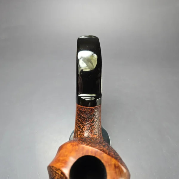 WO Larsen Pearl Grade Partially Sandblasted Cobra Estate Briar Pipe, Unsmoked - Image 6