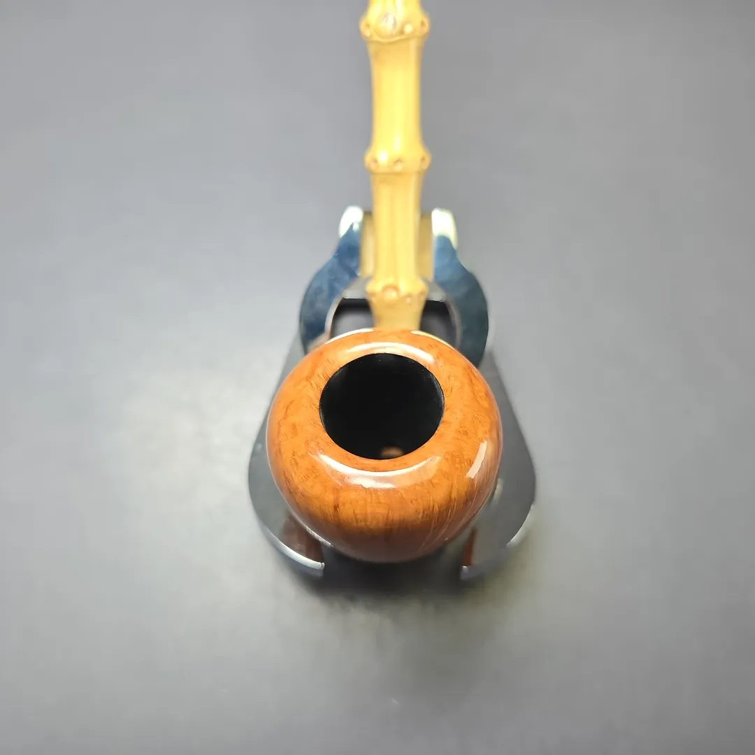 MBSD Briars Modern Masters 1 Smooth Peewit w/ Bamboo Briar Pipe, New - Image 6