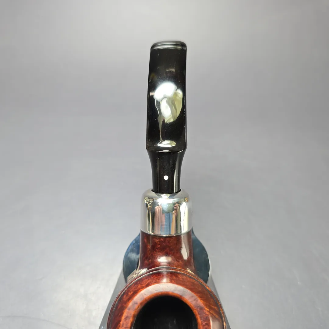 Dunhill 2008 Bruyere 3208 Smooth Rhodesian w/ Silver Estate Briar Pipe, English Estates - Image 6
