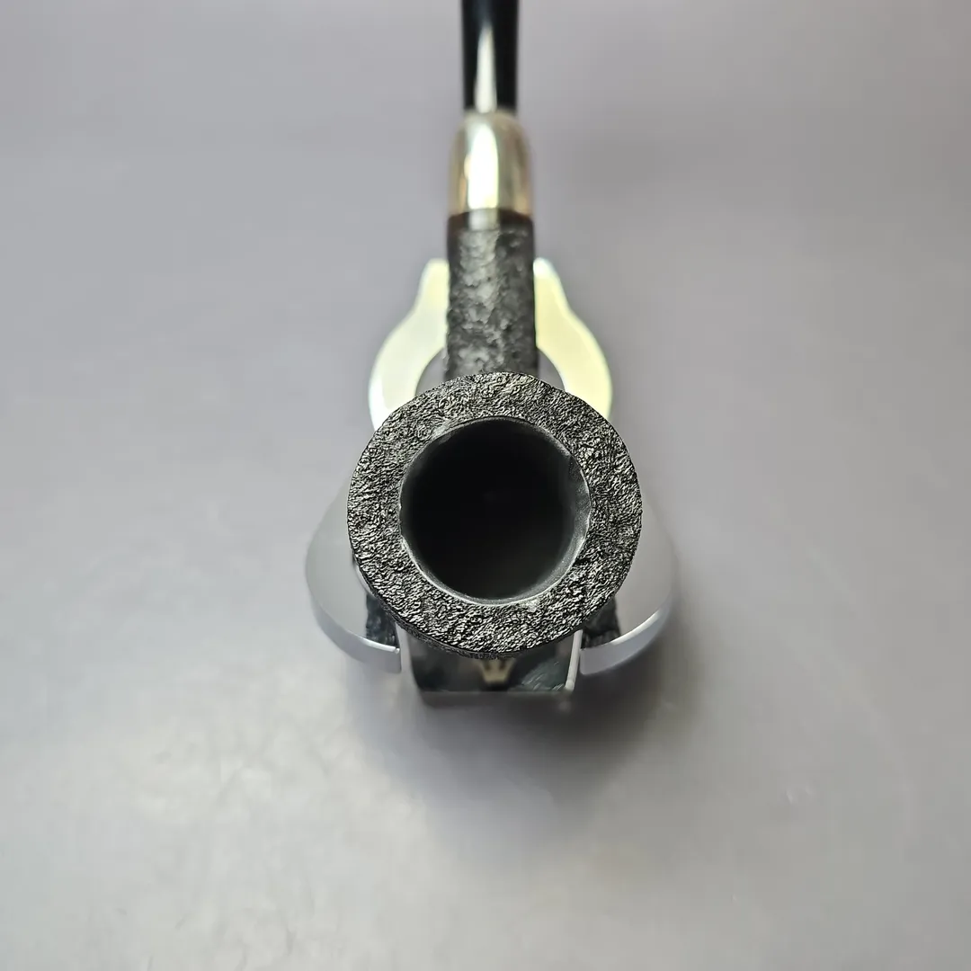 MBSD Briars Timeless Traditions 1 Sandblasted Billiard w/ Silver Handmade Briar Pipe, New - Image 6