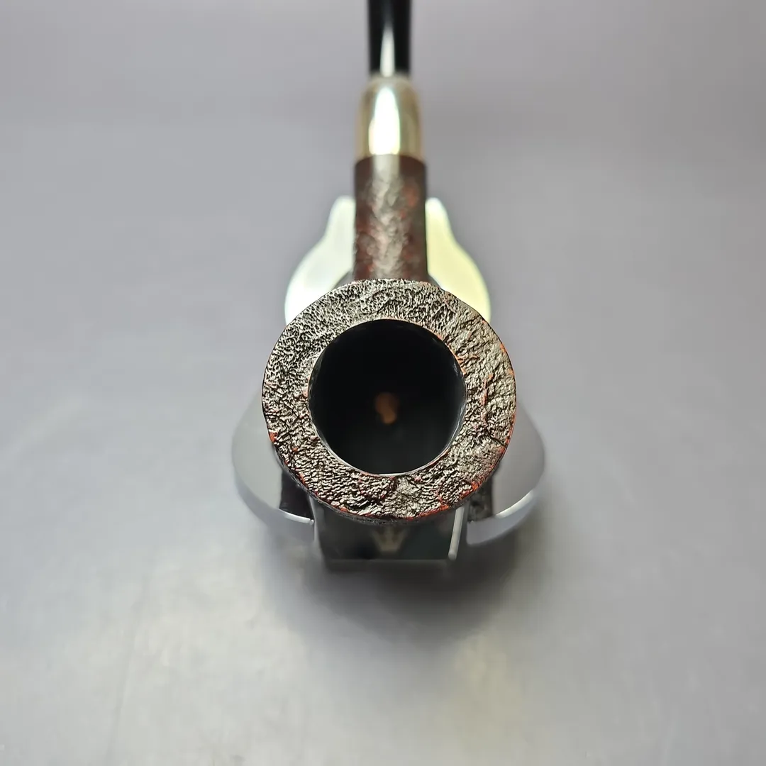 MBSD Briars Timeless Traditions 1 Sandblasted Billiard w/ Silver Handmade Briar Pipe, New - Image 6