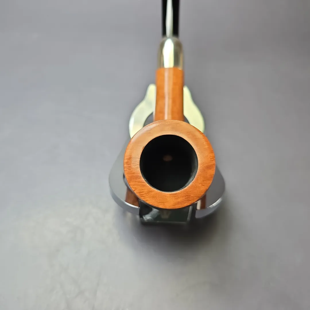 MBSD Briars Timeless Traditions 1 Smooth Billiard w/ Silver Handmade Briar Pipe, New - Image 6