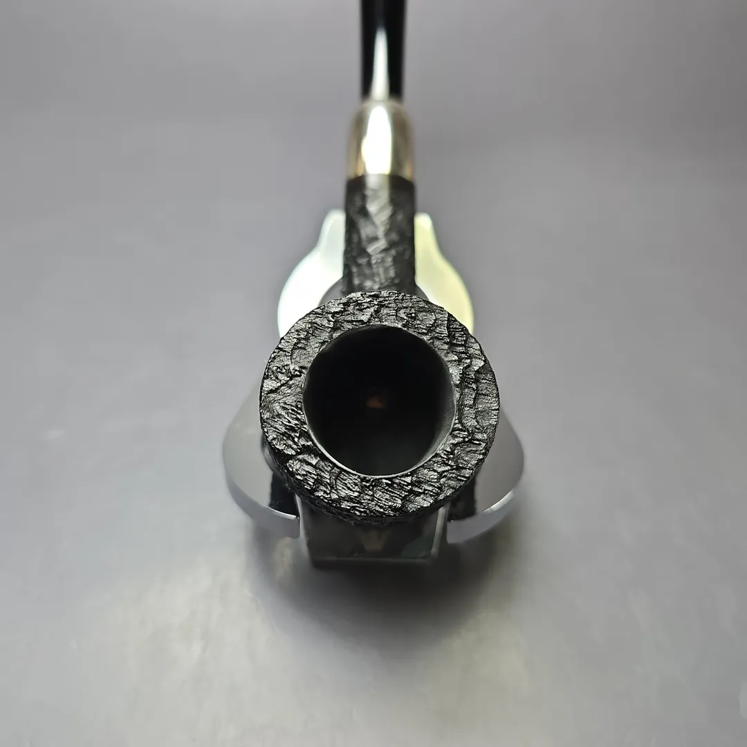 MBSD Briars Timeless Traditions 1 Sandblasted Billiard w/ Silver Handmade Briar Pipe, New - Image 6