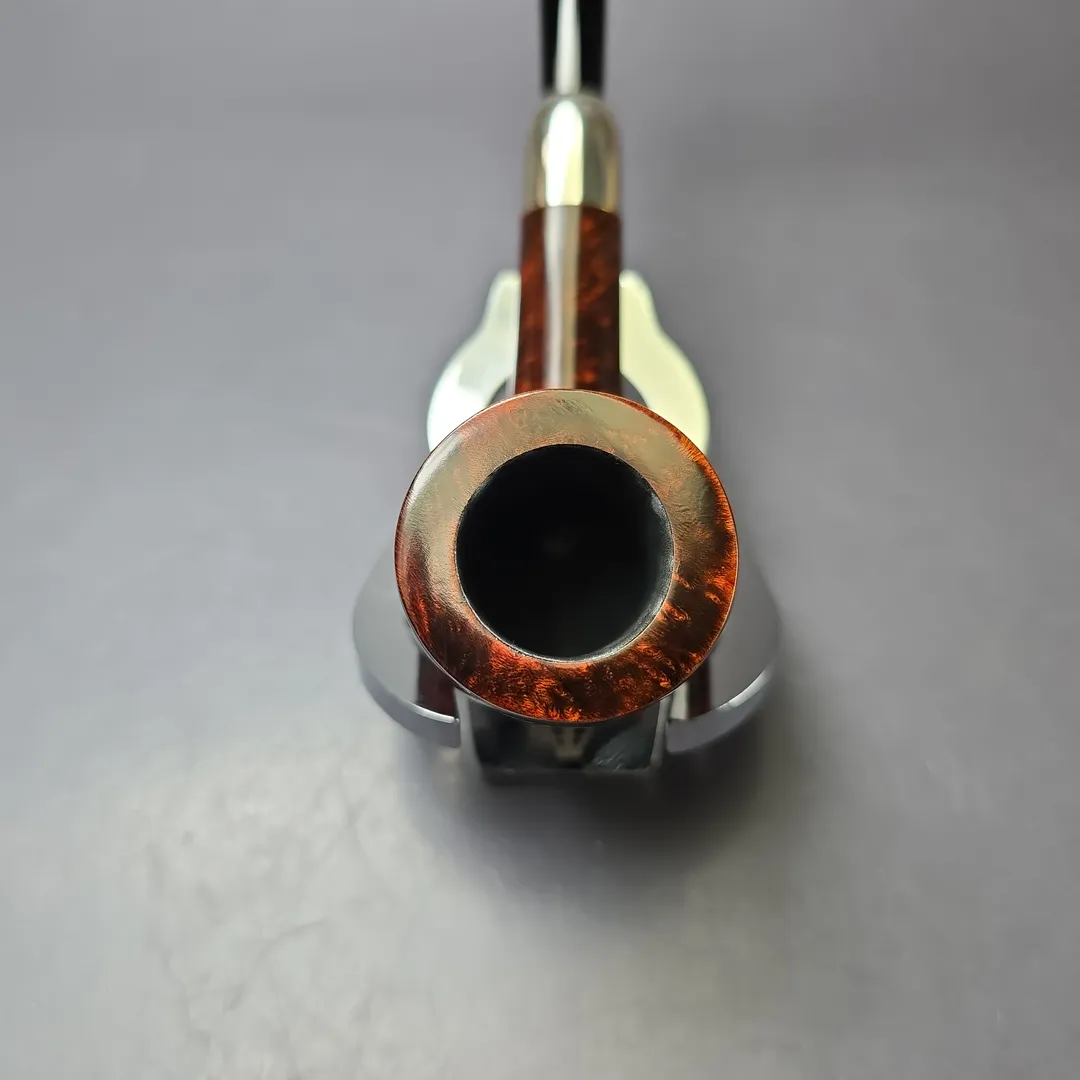 MBSD Briars Timeless Traditions 1 Smooth Billiard w/ Silver Handmade Briar Pipe, New - Image 6