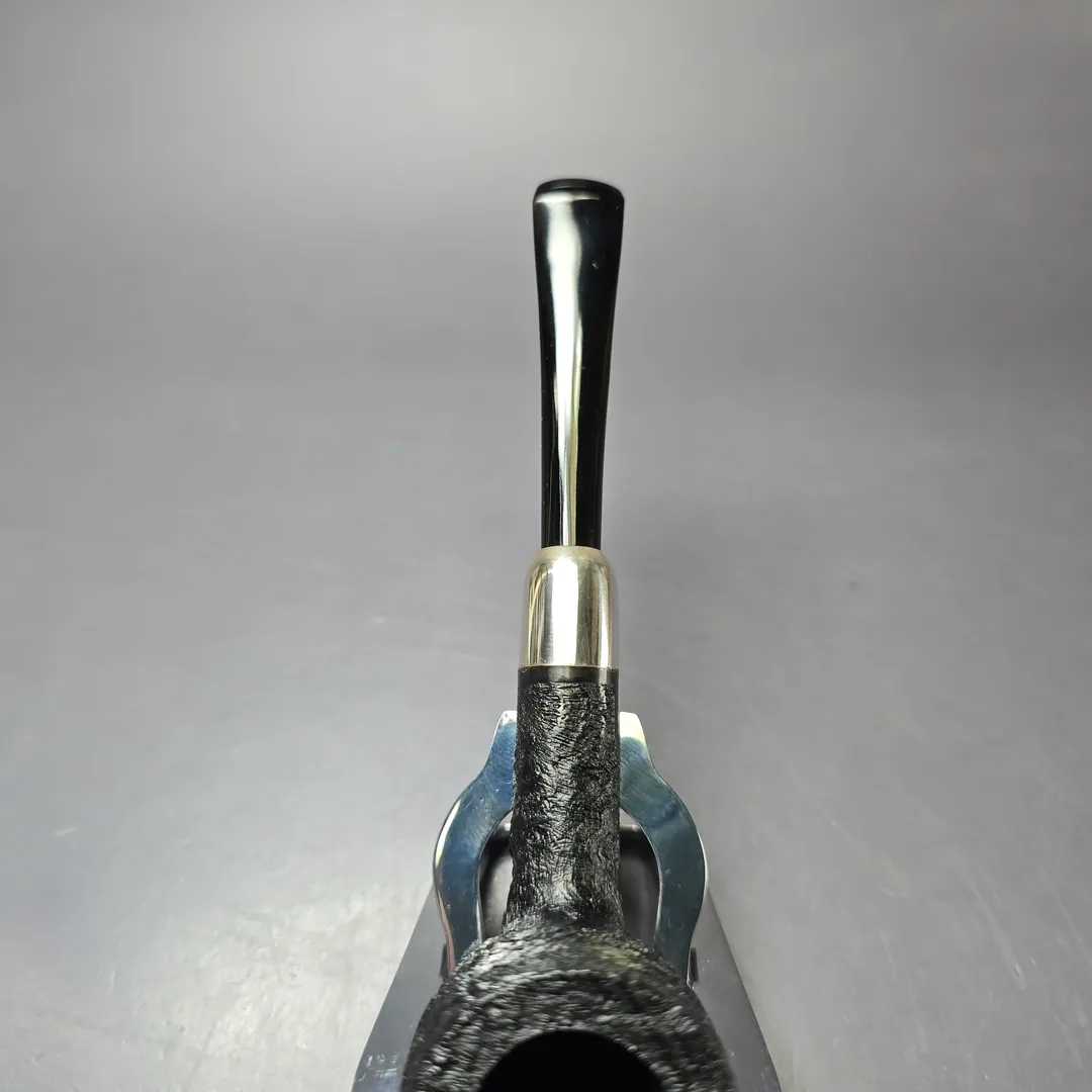MBSD Briars Timeless Traditions 1 Sandblasted Billiard w/ Silver Handmade Briar Pipe, New - Image 7