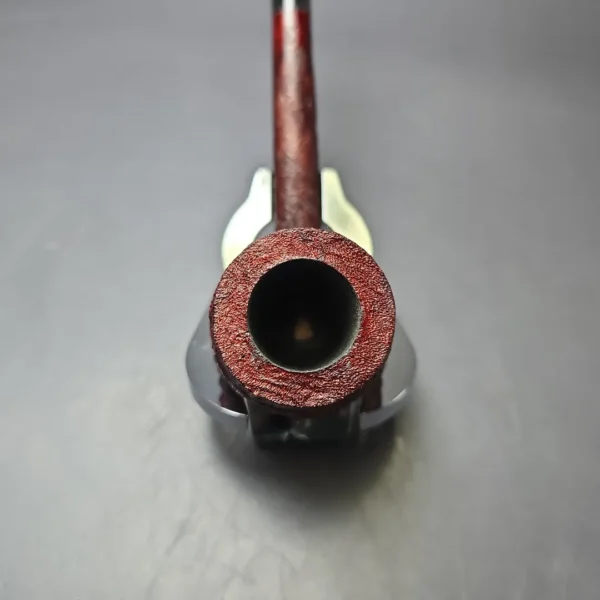 Pipe Tristan Sandblasted Liverpool w/ Perspex Handmade Briar Pipe, Unsmoked - Image 7