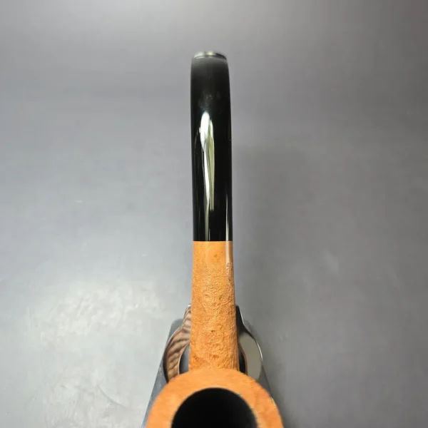 Pipe Tristan Sandblasted "Tanshell" LC Bent Billiard Handmade Briar Pipe, New - Image 7