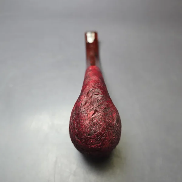 Pipe Tristan Contrast Sandblasted LC Bent Billiard w/ Cumberland Briar Pipe, New - Image 7