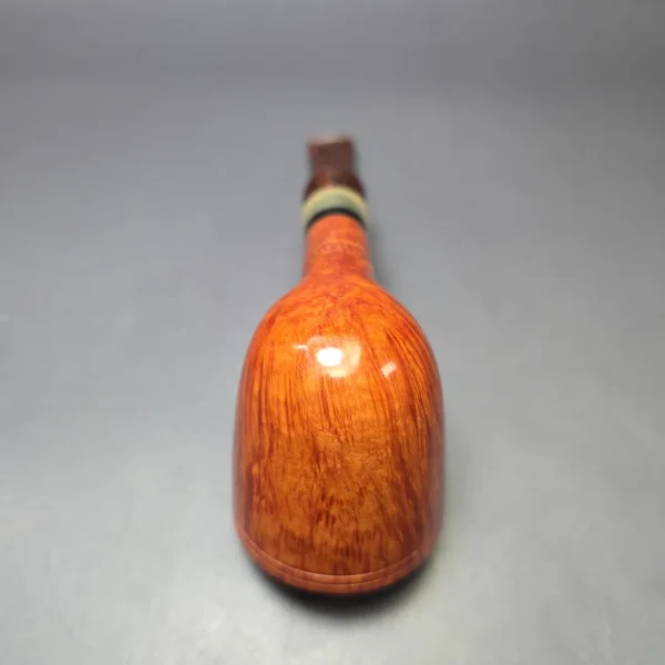 Kai Neilsen Flame Grain Old Briar Smooth Dublin w/ Horn Estate Briar Pipe, Unsmoked, 9mm - Image 7