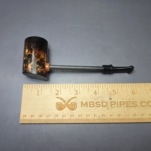 MBSD Meerschaum Deluxe Smooth Poker Block Meerschaum Pipe, New - Image 7