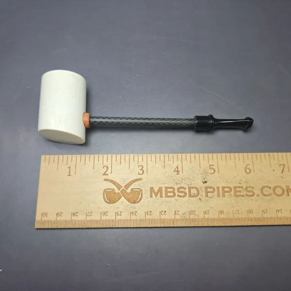 MBSD Meerschaum Deluxe Poker Translucent Block Meerschaum Pipe, New - Image 7