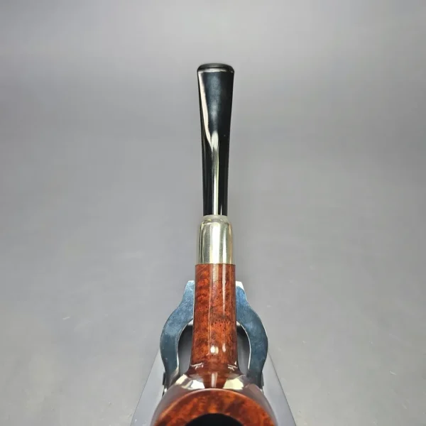 MBSD Briars Timeless Traditions 1 Smooth Billiard w/ Silver Handmade Briar Pipe, New - Image 7