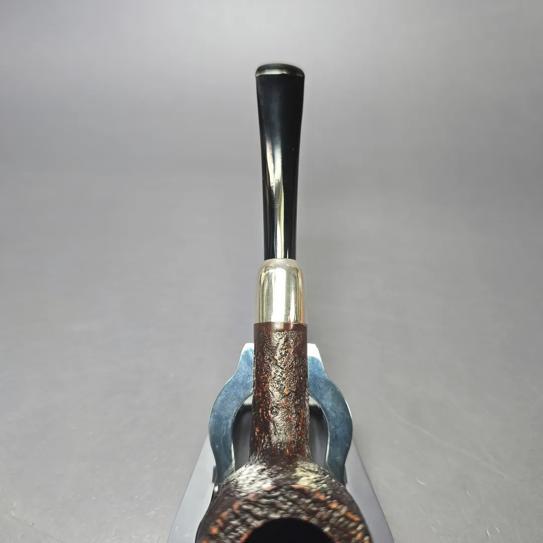 MBSD Briars Timeless Traditions 1 Sandblasted Billiard w/ Silver Handmade Briar Pipe, New - Image 7