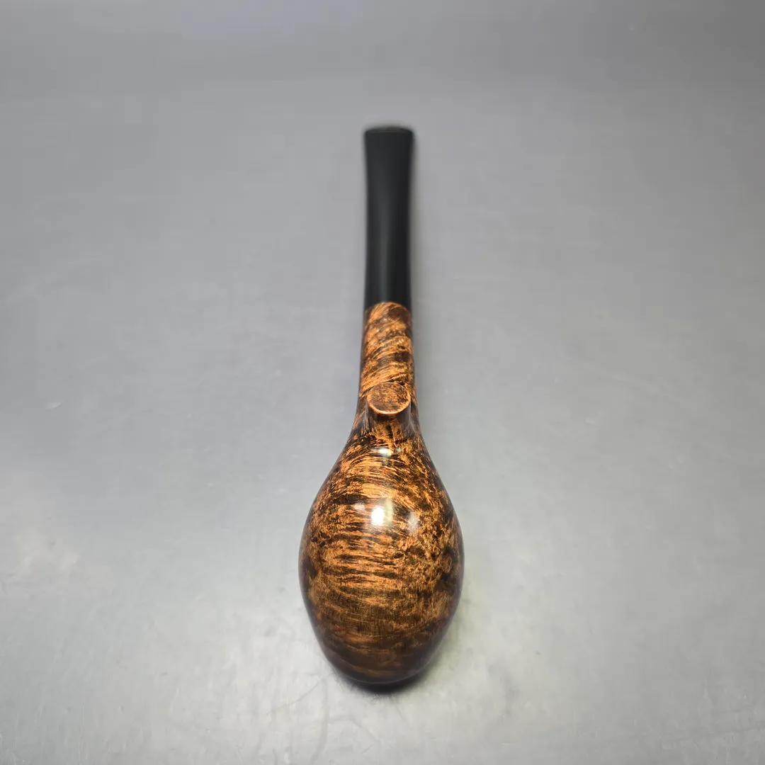 BriarWorks Classic C14 Dark Smooth Cutty w/ Black Stem Briar Pipe, New - Image 7