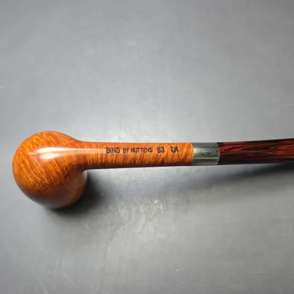 Bruno Nuttens Mini Bing B3 Smooth Billiard w/ Cumberland Briar Pipe, New - Image 7