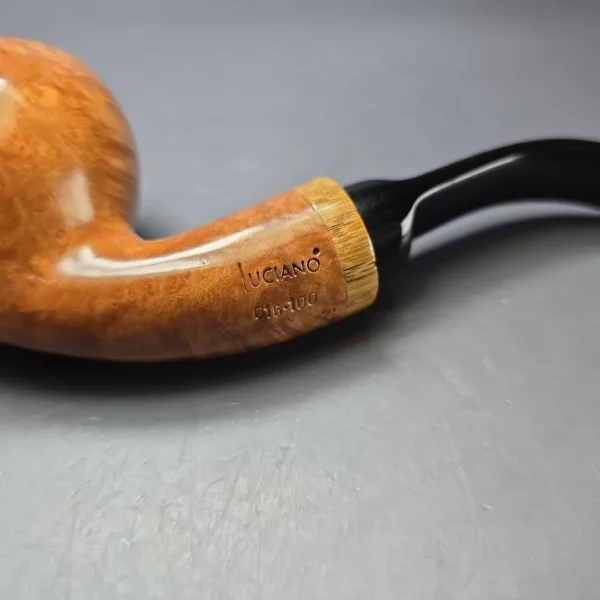 Luciano Pipe of the Year 2011 Smooth Danish Apple Estate Briar Pipe, Unsmoked - Image 7