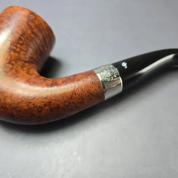 Peterson 2001 St Patrick's Day XL20 Smooth Bent Billiard Estate Briar Pipe, Irish Estates - Image 7
