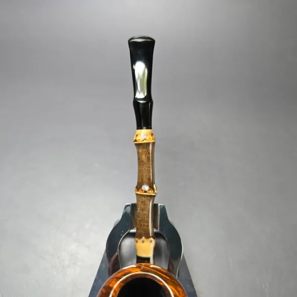 MBSD Briars Modern Masters 1 Smooth Peewit w/ Bamboo Briar Pipe, New - Image 7