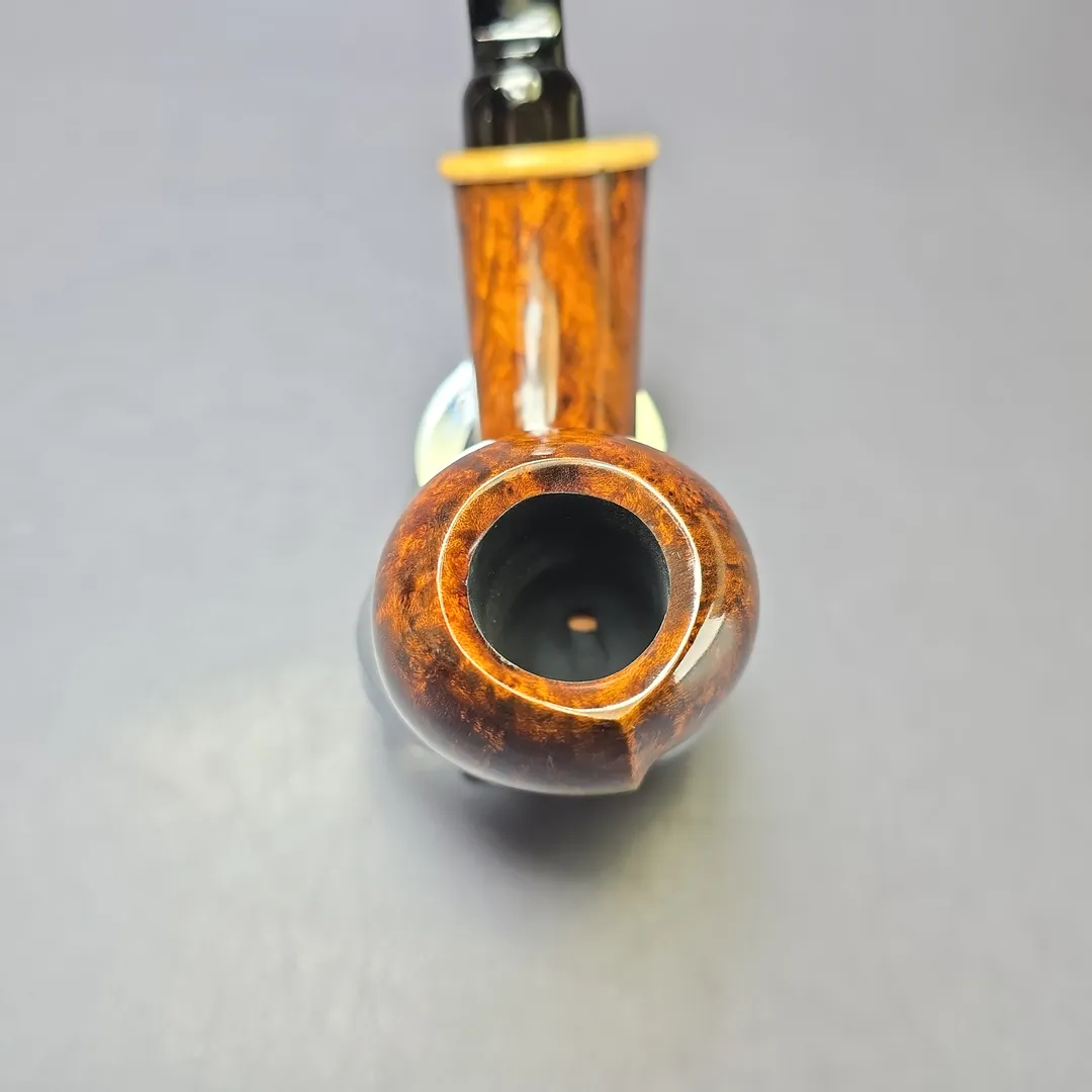 MBSD Briars Modern Masters 2 Smooth Blowfish w/ Boxwood Briar Pipe, New - Image 7