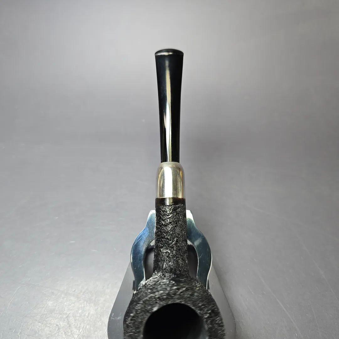MBSD Briars Timeless Traditions 1 Sandblasted Billiard w/ Silver Handmade Briar Pipe, New - Image 7