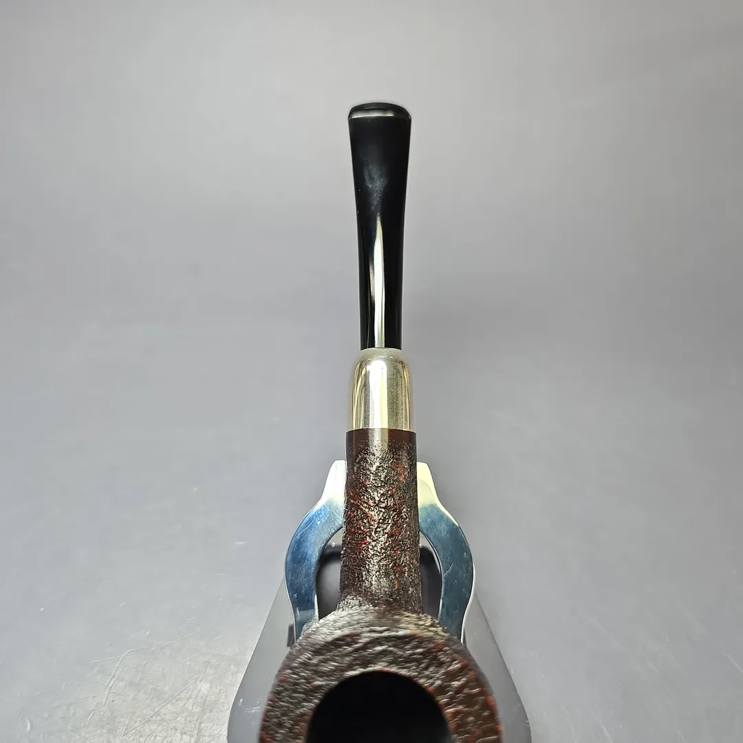 MBSD Briars Timeless Traditions 1 Sandblasted Billiard w/ Silver Handmade Briar Pipe, New - Image 7