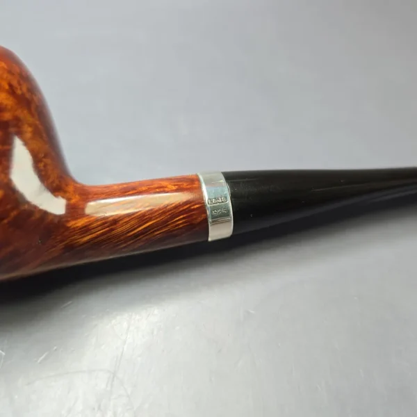 Les Wood (pre-Ferndown) Smooth Apple w/ Silver Estate Briar Pipe, Unsmoked - Image 7