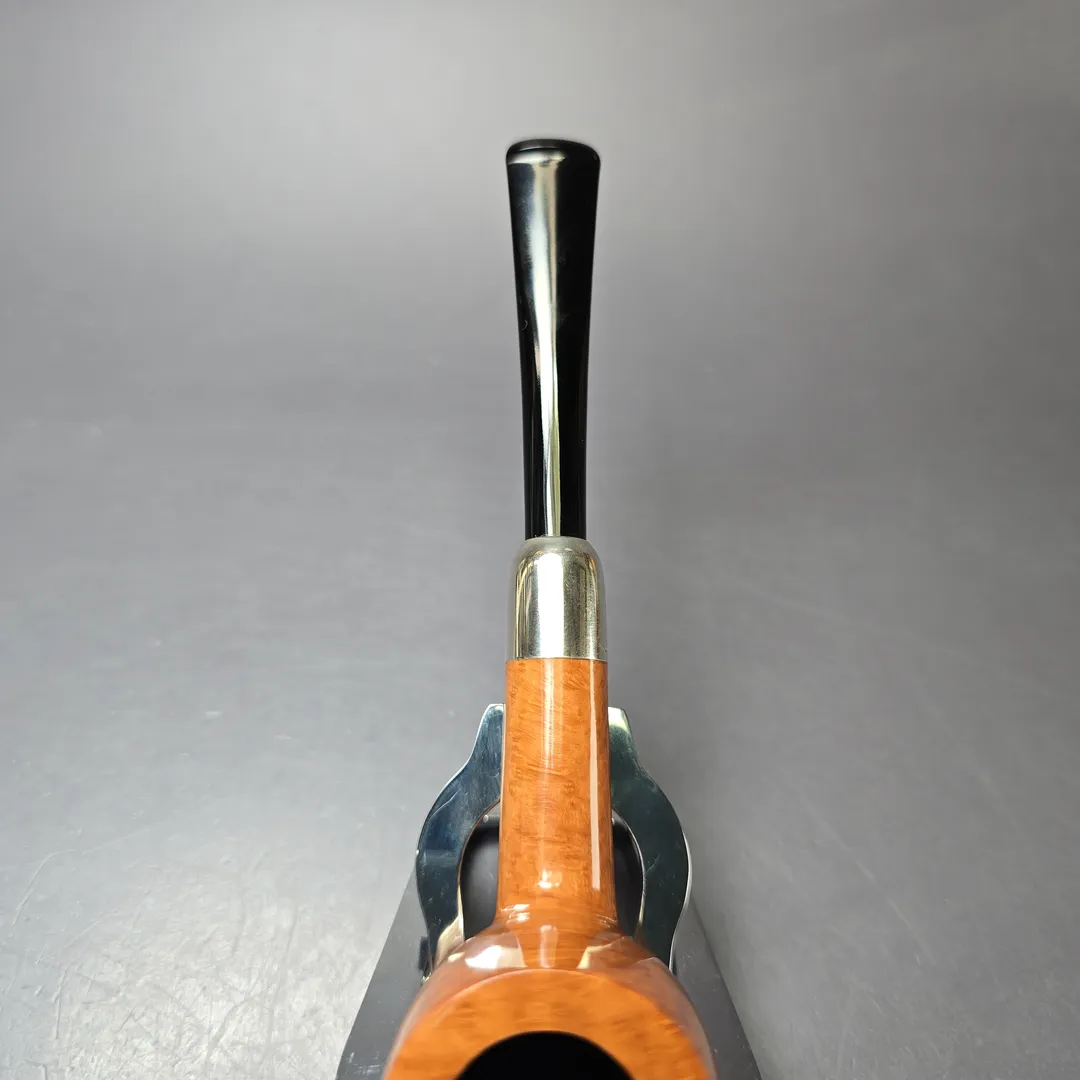 MBSD Briars Timeless Traditions 1 Smooth Billiard w/ Silver Handmade Briar Pipe, New - Image 7