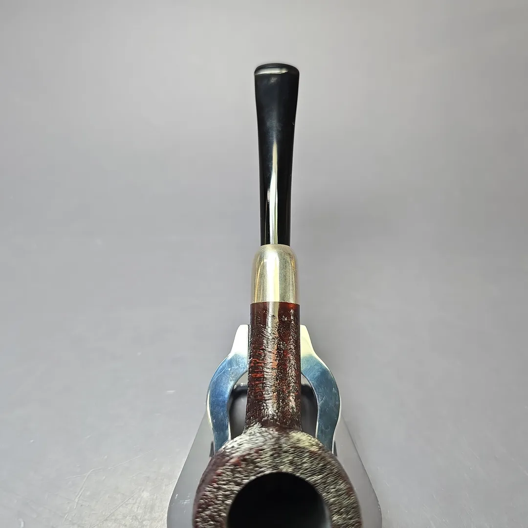 MBSD Briars Timeless Traditions 1 Sandblasted Billiard w/ Silver Handmade Briar Pipe, New - Image 7