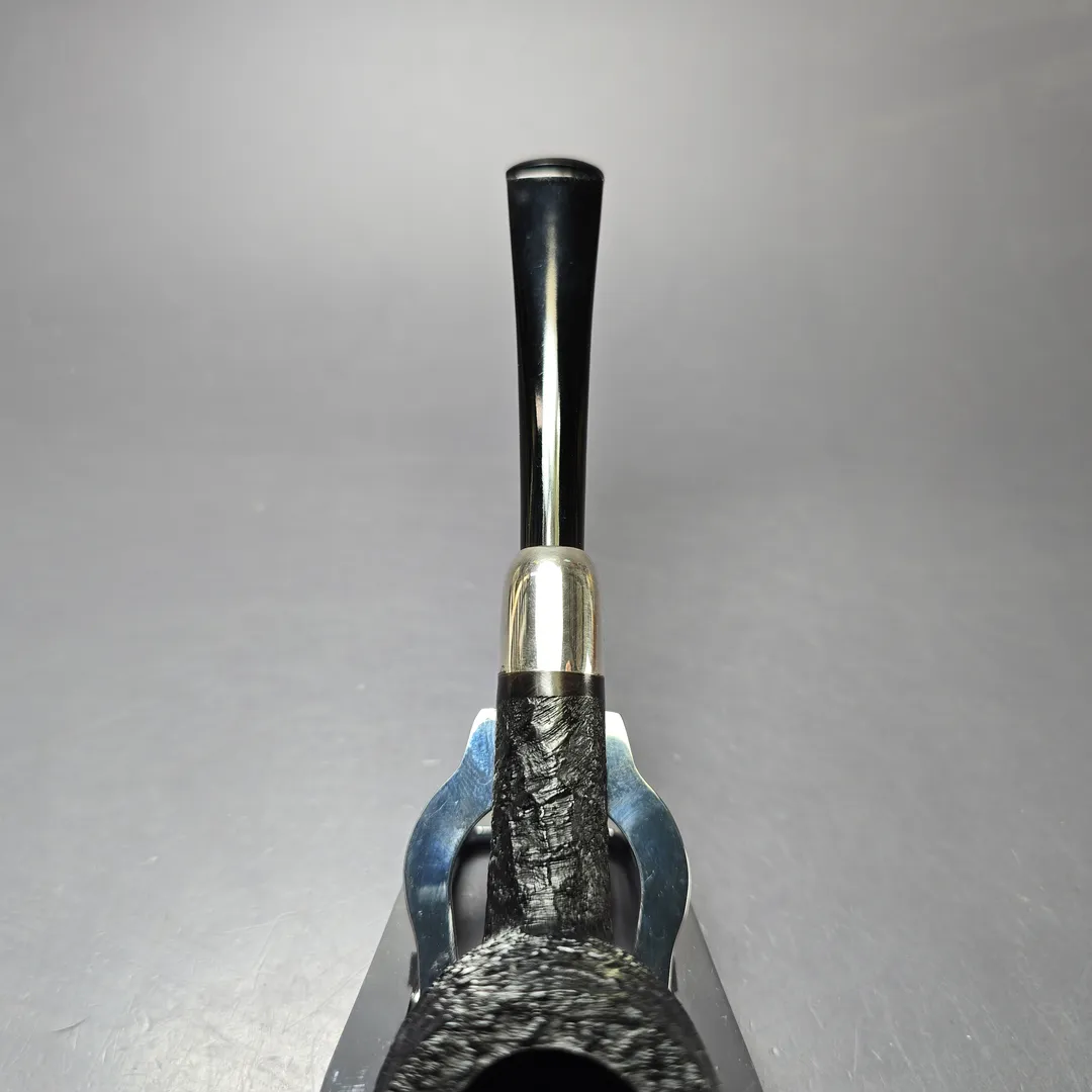 MBSD Briars Timeless Traditions 1 Sandblasted Billiard w/ Silver Handmade Briar Pipe, New - Image 7
