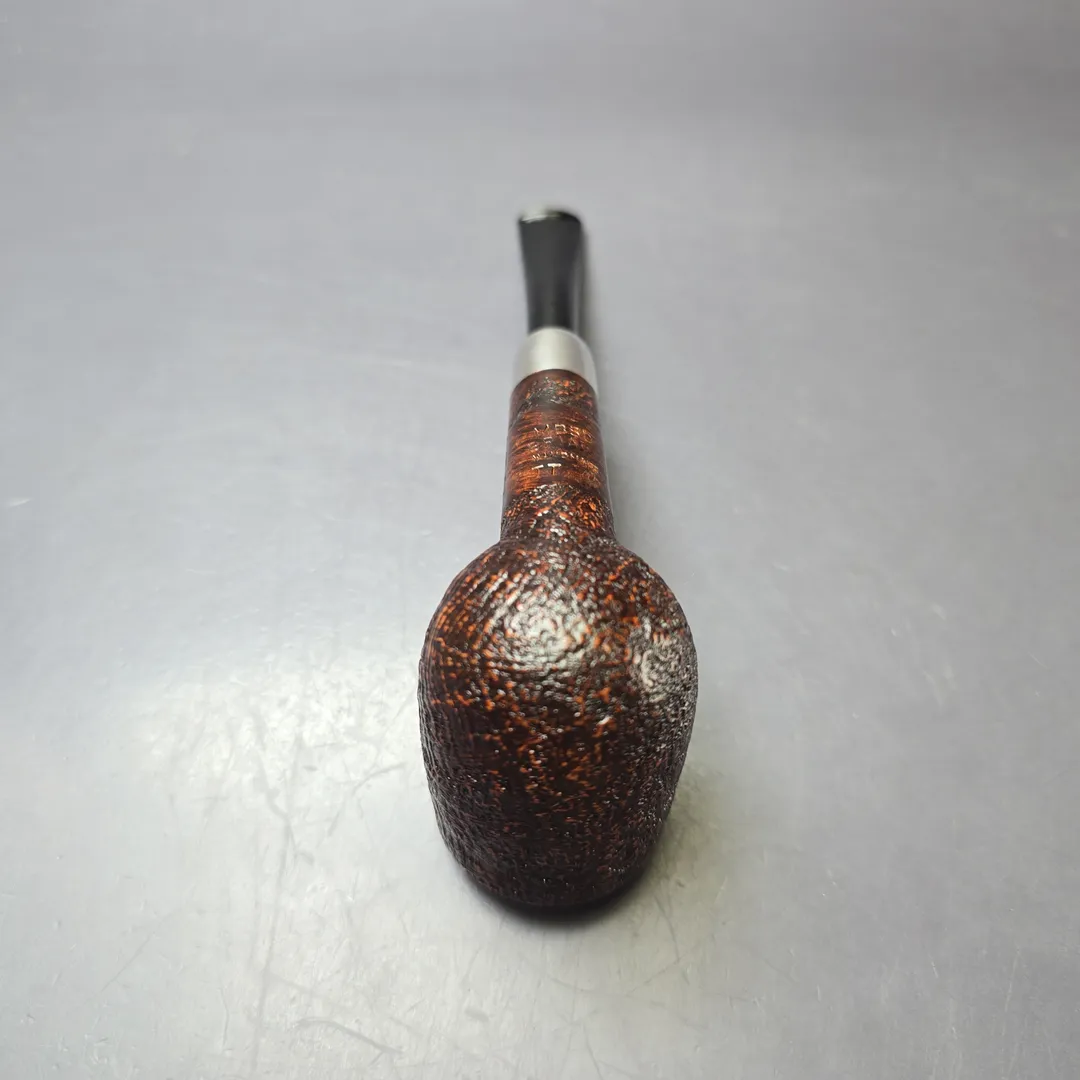 MBSD Briars Timeless Traditions 1 Sandblasted Billiard w/ Silver Handmade Briar Pipe, New - Image 8