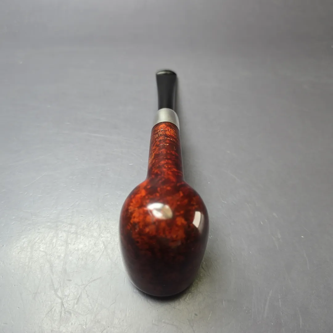 MBSD Briars Timeless Traditions 1 Smooth Billiard w/ Silver Handmade Briar Pipe, New - Image 8