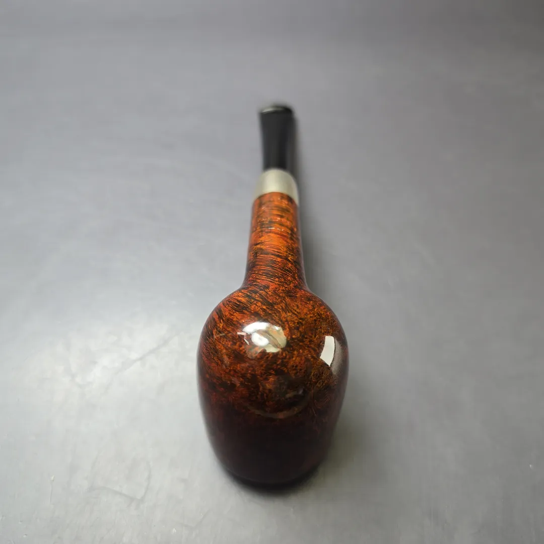 MBSD Briars Timeless Traditions 1 Smooth Billiard w/ Silver Handmade Briar Pipe, New - Image 8