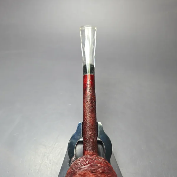 Pipe Tristan Sandblasted Liverpool w/ Perspex Handmade Briar Pipe, Unsmoked - Image 8