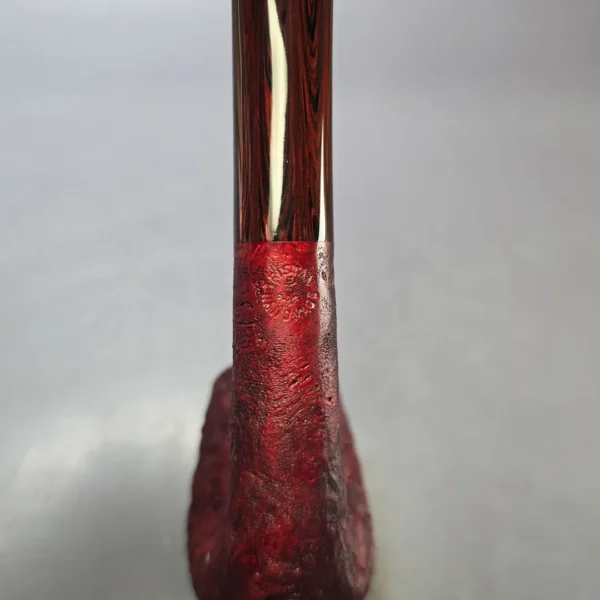 Pipe Tristan Contrast Sandblasted LC Bent Billiard w/ Cumberland Briar Pipe, New - Image 8