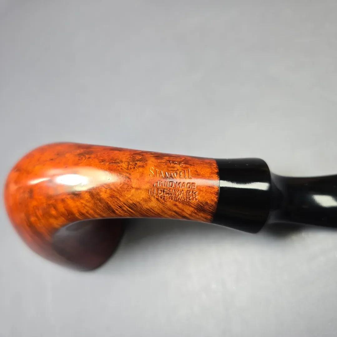 Stanwell 1980s Hand Made 126 Smooth Horn Dublin Estate Briar Pipe, Unsmoked - Image 8