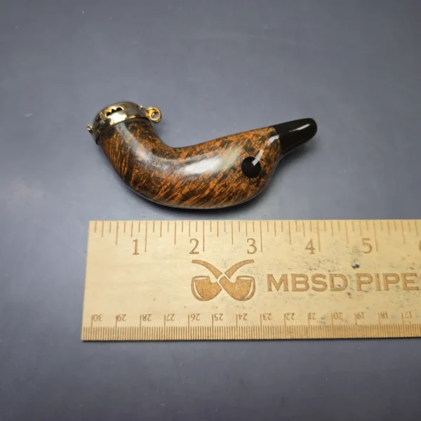 Nording Handmade Duck Head w/ Wind Cap Estate Briar Pipe, Unsmoked - Image 8