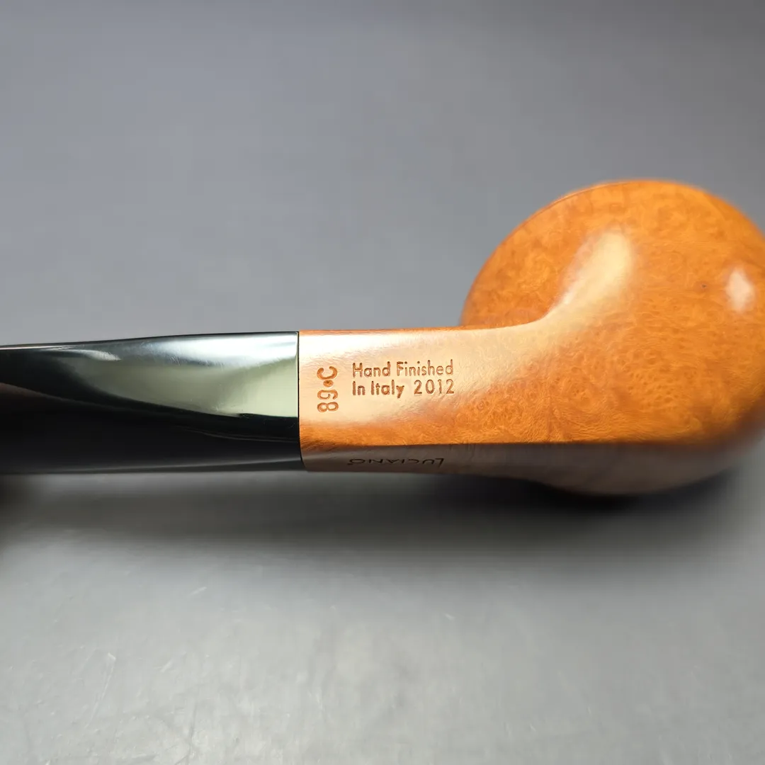 Luciano 2012 89 C Smooth Squat Bulldog Estate Briar Pipe, Unsmoked - Image 8