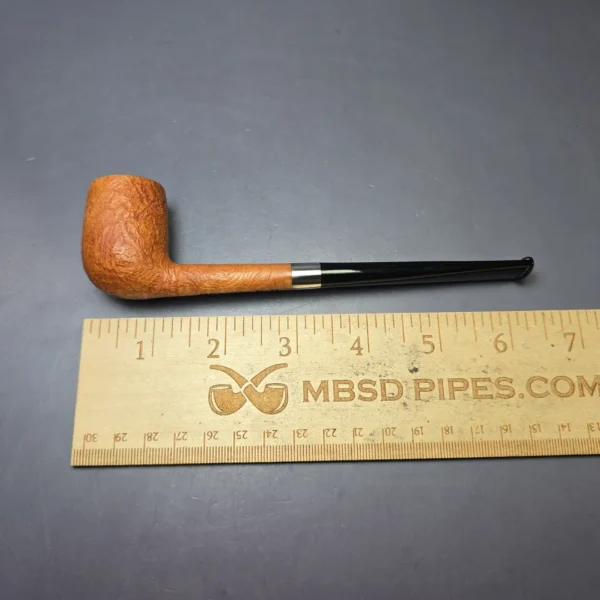 Bruno Nuttens Mini Bing B1 Partially Sandblasted Billiard Briar Pipe, New - Image 8