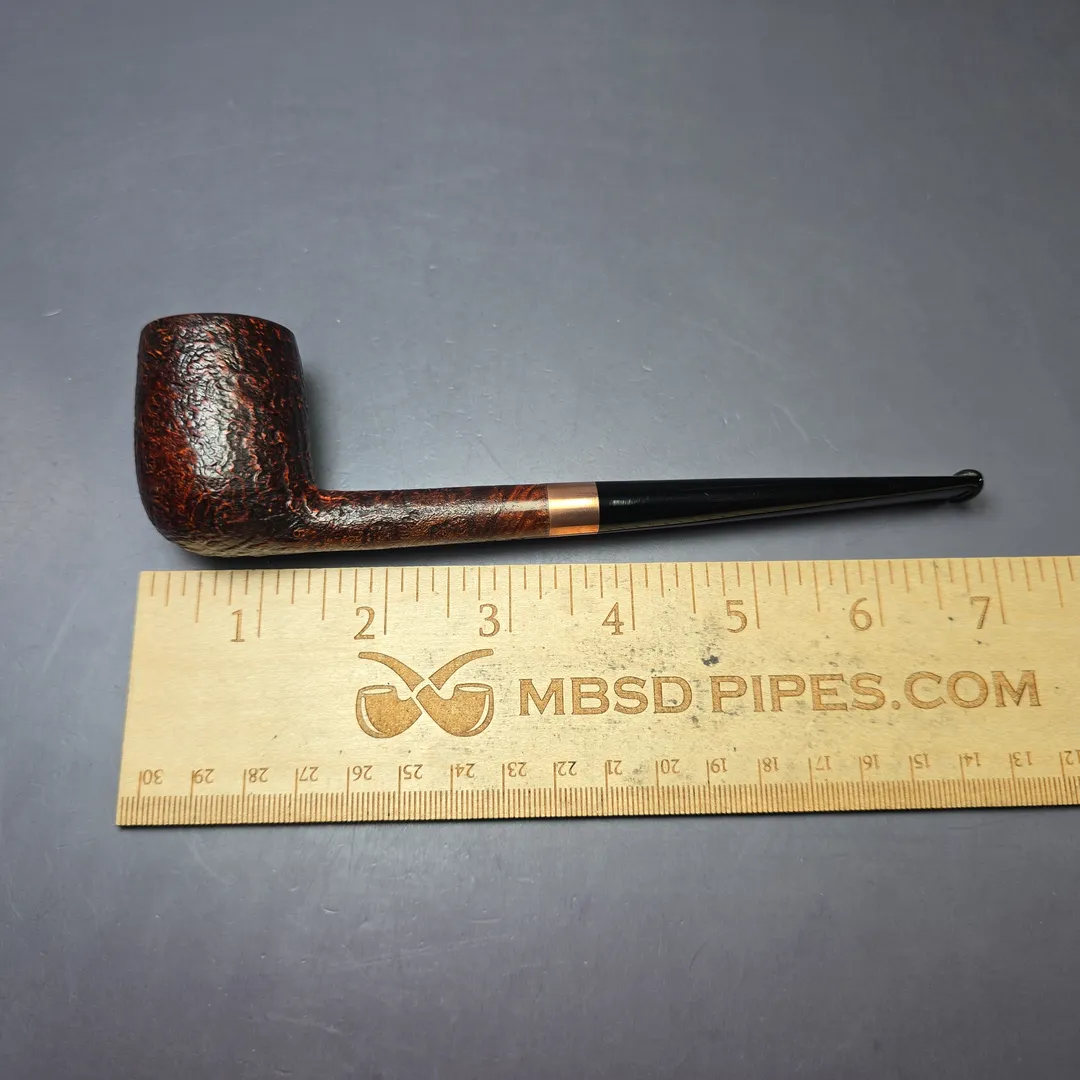Bruno Nuttens Bing B1 Partially Sandblasted Billiard Briar Pipe, New - Image 8