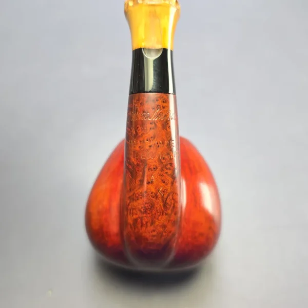 Bjarne Nielsen Signature Grade AX Smooth Apple w/ Bamboo Estate Briar Pipe, Unsmoked - Image 8