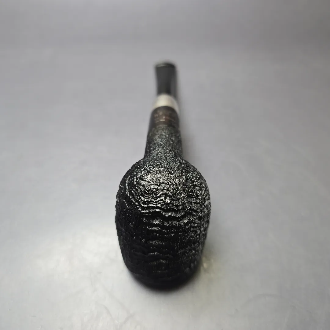 MBSD Briars Timeless Traditions 1 Sandblasted Billiard w/ Silver Handmade Briar Pipe, New - Image 8