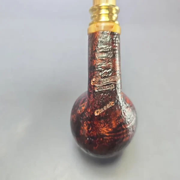 Neerup Classic Sandblasted Brandy w/ Brass Estate Briar Pipe, Unsmoked - Image 8