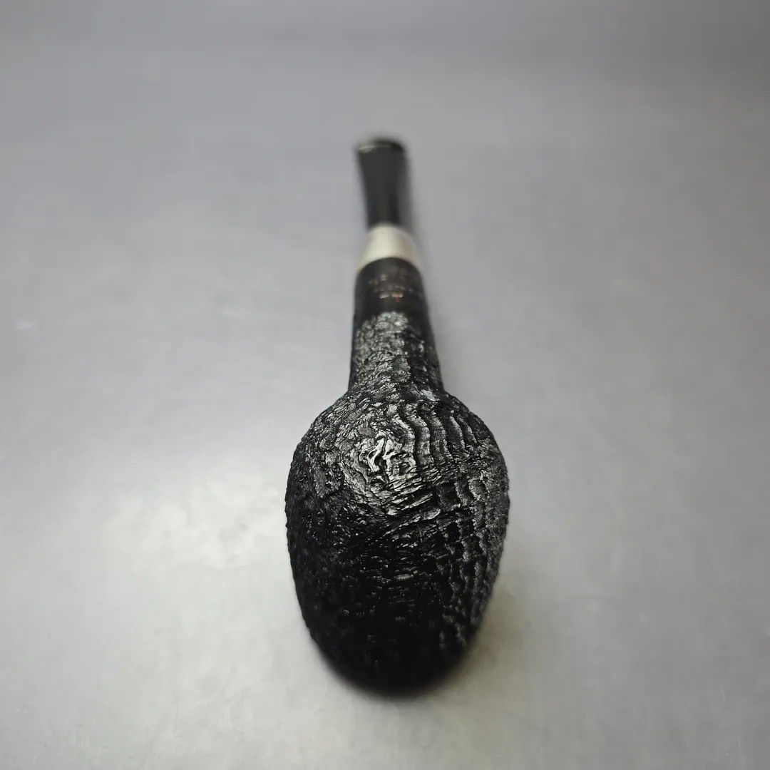 MBSD Briars Timeless Traditions 1 Sandblasted Billiard w/ Silver Handmade Briar Pipe, New - Image 8