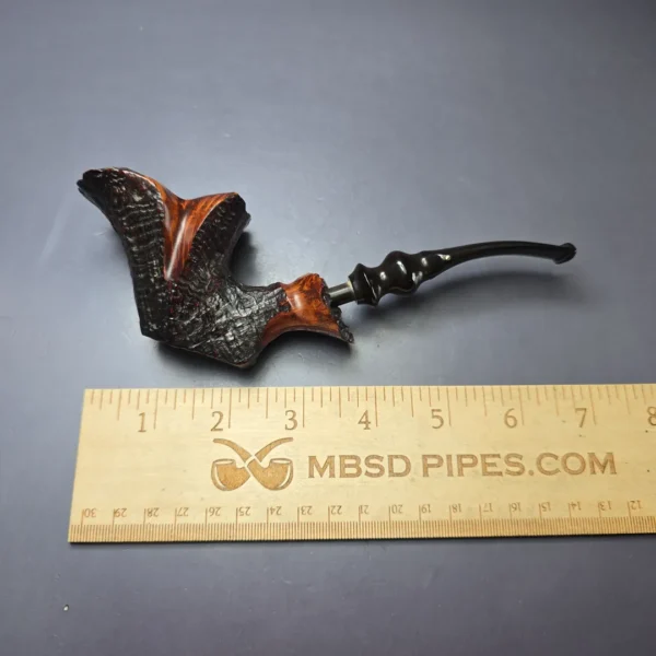 Ben Wade Fancy Sandblast XL Freehand Estate Briar Pipe, Danish Estates - Image 8