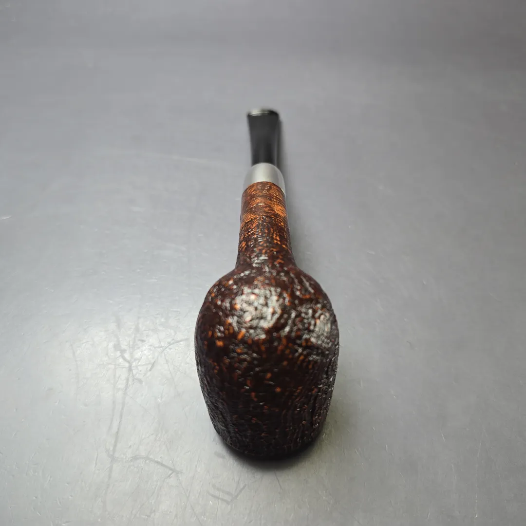 MBSD Briars Timeless Traditions 1 Sandblasted Billiard w/ Silver Handmade Briar Pipe, New - Image 8