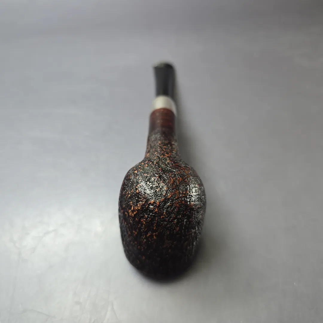 MBSD Briars Timeless Traditions 1 Sandblasted Billiard w/ Silver Handmade Briar Pipe, New - Image 8
