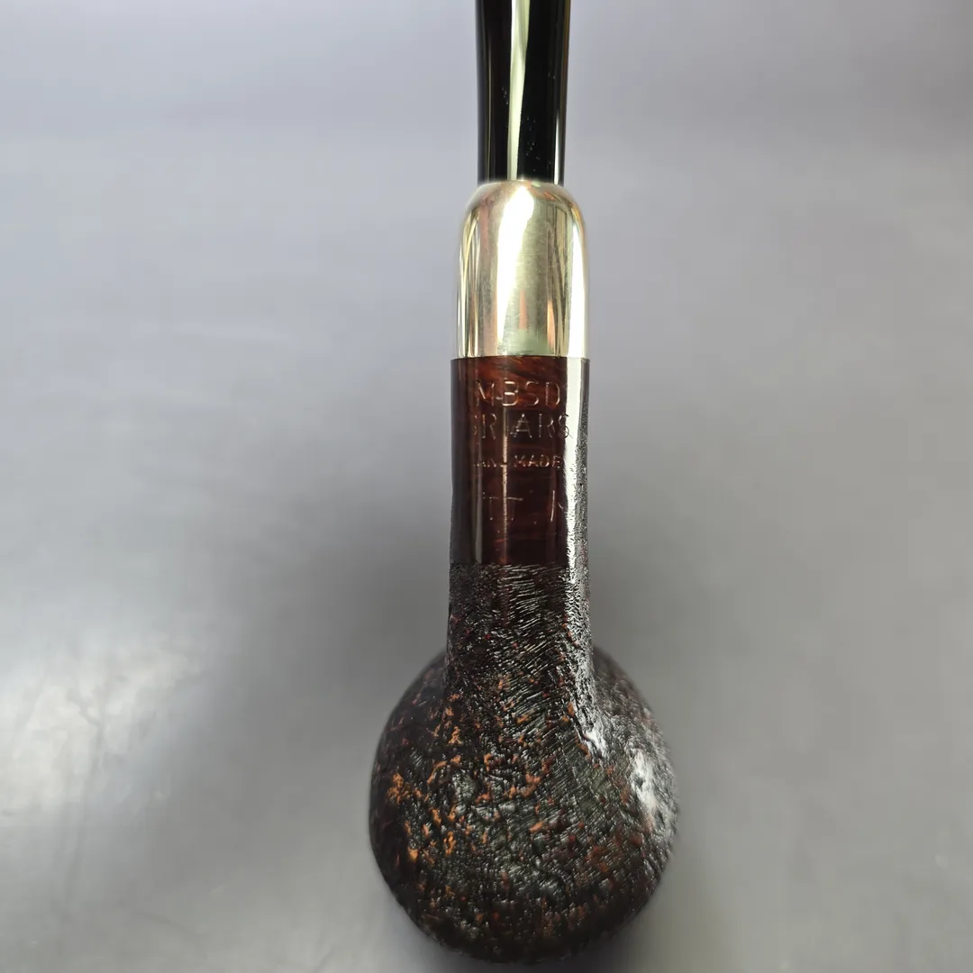 MBSD Briars Timeless Traditions 1 Sandblasted Billiard w/ Silver Handmade Briar Pipe, New - Image 9