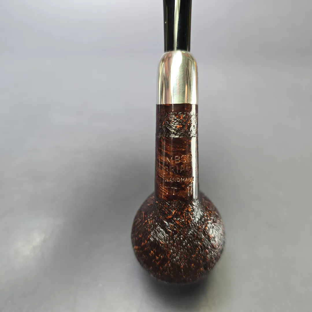 MBSD Briars Timeless Traditions 1 Sandblasted Billiard w/ Silver Handmade Briar Pipe, New - Image 9