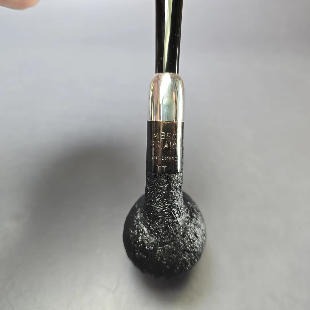 MBSD Briars Timeless Traditions 1 Sandblasted Billiard w/ Silver Handmade Briar Pipe, New - Image 9