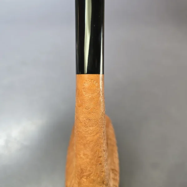 Pipe Tristan Sandblasted "Tanshell" LC Bent Billiard Handmade Briar Pipe, New - Image 9